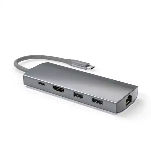 9 合 1 便携式单线 C 型扩展坞，带 HDMI/LAN
