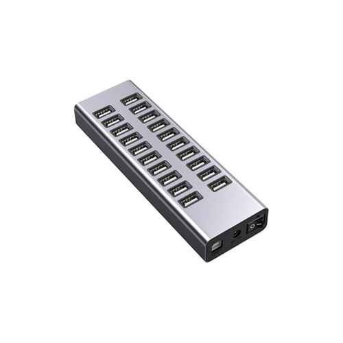 20 Port 480Mbps Rate 90W Powered USB 2.0 Hub