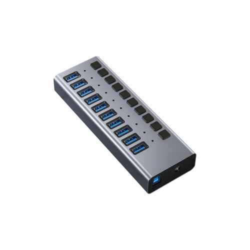 10 Port 5Gbps Rate 48W Powered USB 3.0 Hub